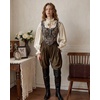 image:imageScarlet Darkness Women Corset Top Renaissance Pirate Costume Boned BustierBlackgold