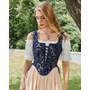 image:imageScarlet Darkness Women Corset Top Renaissance Pirate Costume Boned BustierBlue Print