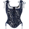 image:imageScarlet Darkness Women Corset Top Renaissance Pirate Costume Boned BustierBlue Print