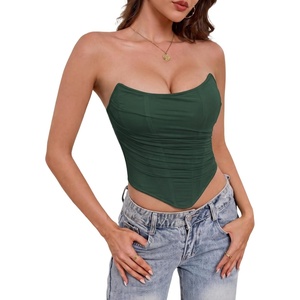 image:imageScarlet Darkness Corset Tops for Women Going Out Bustier TopsDark Green