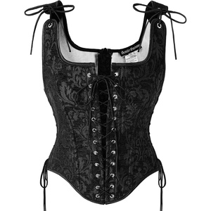 image:imageScarlet Darkness Women Corset Top Renaissance Pirate Costume Boned BustierBlack