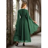 image:imageScarlet Darkness Renaissance Costume Women Maxi Witch Fairy Corset DressGreen