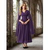 image:imageScarlet Darkness Renaissance Costume Women Maxi Witch Fairy Corset DressPurple