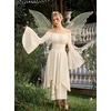 image:imageScarlet Darkness Renaissance Costume Women Medieval Bell Sleeve Maxi DressApricot