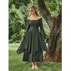 image:imageScarlet Darkness Renaissance Costume Women Medieval Bell Sleeve Maxi DressOlive Green