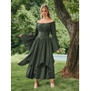 image:imageScarlet Darkness Renaissance Costume Women Medieval Bell Sleeve Maxi DressOlive Green
