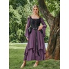 image:imageScarlet Darkness Renaissance Costume Women Medieval Bell Sleeve Maxi DressPurple