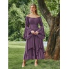 image:imageScarlet Darkness Renaissance Costume Women Medieval Bell Sleeve Maxi DressPurple