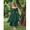 image:imageScarlet Darkness Renaissance Costume Women Medieval Bell Sleeve Maxi DressVerdant Green