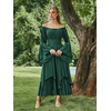 image:imageScarlet Darkness Renaissance Costume Women Medieval Bell Sleeve Maxi DressVerdant Green