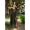 image:imageScarlet Darkness Renaissance Costume Women Medieval Witch Corset DressArmy Green