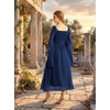 image:imageScarlet Darkness Renaissance Costume Women Medieval Witch Corset DressDark Blue