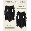 image:imageScarlet Darkness Renaissance Costume Women Off Shoulder Mini Fairy DressBlack