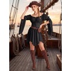 image:imageScarlet Darkness Renaissance Costume Women Off Shoulder Mini Fairy DressBlack