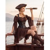 image:imageScarlet Darkness Renaissance Costume Women Off Shoulder Mini Fairy DressCoffee