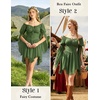 image:imageScarlet Darkness Renaissance Costume Women Off Shoulder Mini Fairy DressGreen