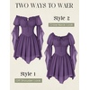 image:imageScarlet Darkness Renaissance Costume Women Off Shoulder Mini Fairy DressPurple