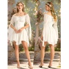 image:imageScarlet Darkness Renaissance Costume Women Off Shoulder Mini Fairy DressWhite