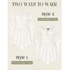 image:imageScarlet Darkness Renaissance Costume Women Off Shoulder Mini Fairy DressWhite
