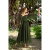 image:imageScarlet Darkness Renaissance Costume Women Off the Shoulder Fairy DressArmy Green
