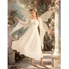 image:imageScarlet Darkness Renaissance Costume Women Off the Shoulder Fairy DressBeige