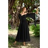image:imageScarlet Darkness Renaissance Costume Women Off the Shoulder Fairy DressBlack