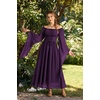 image:imageScarlet Darkness Renaissance Costume Women Off the Shoulder Fairy DressCrown Jewel Purple