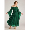 image:imageScarlet Darkness Renaissance Costume Women Off the Shoulder Fairy DressEden Green