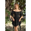 image:imageScarlet Darkness Renaissance Dress Pirate Off Shoulder Corset Dress FairyBlack