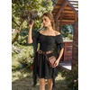 image:imageScarlet Darkness Renaissance Dress Pirate Off Shoulder Corset Dress FairyBlack