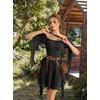 image:imageScarlet Darkness Renaissance Dress Pirate Off Shoulder Corset Dress FairyBlack