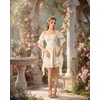 image:imageScarlet Darkness Renaissance Dress Pirate Off Shoulder Corset Dress FairyCream