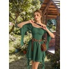 image:imageScarlet Darkness Renaissance Dress Pirate Off Shoulder Corset Dress FairyGreen