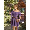 image:imageScarlet Darkness Renaissance Dress Pirate Off Shoulder Corset Dress FairyPurple