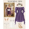 image:imageScarlet Darkness Renaissance Dress Pirate Off Shoulder Corset Dress FairyPurple