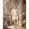 image:imageScarlet Darkness Renaissance Dress Pirate Off Shoulder Corset Dress FairyWhite