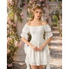 image:imageScarlet Darkness Renaissance Dress Pirate Off Shoulder Corset Dress FairyWhite