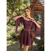 image:imageScarlet Darkness Renaissance Dress Pirate Off Shoulder Corset Dress FairyWine