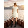 image:imageScarlet Darkness Renaissance Pirate Costume Women Off Shoulder Mini DressBeige