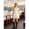 image:imageScarlet Darkness Renaissance Pirate Costume Women Off Shoulder Mini DressBeige