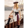 image:imageScarlet Darkness Renaissance Pirate Costume Women Off Shoulder Mini DressIvory
