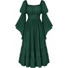 image:imageScarlet Darkness Renaissance Costume Women Bell Sleeve Medieval Dress MaxiGreen