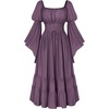 image:imageScarlet Darkness Renaissance Costume Women Bell Sleeve Medieval Dress MaxiViolet