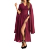 image:imageScarlet Darkness Renaissance Costume Women Maxi Witch Fairy Corset DressWine