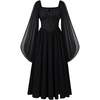 image:imageScarlet Darkness Renaissance Costume Women Medieval Witch Corset DressBlack