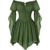 image:imageScarlet Darkness Renaissance Costume Women Off Shoulder Mini Fairy DressGreen