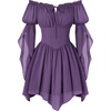 image:imageScarlet Darkness Renaissance Costume Women Off Shoulder Mini Fairy DressPurple