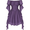 image:imageScarlet Darkness Renaissance Dress Pirate Off Shoulder Corset Dress FairyPurple