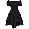 image:imageScarlet Darkness Renaissance Pirate Costume Women Off Shoulder Mini DressBlack