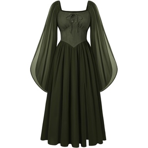 image:imageScarlet Darkness Renaissance Costume Women Medieval Witch Corset DressArmy Green